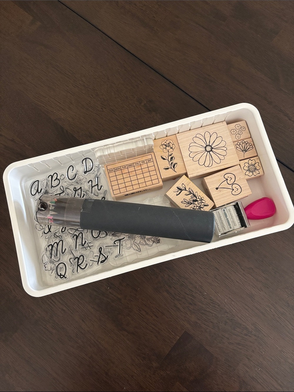 Stamps Art Creative Set Bundle in Tray for Planners Notebooks Bullet Journal